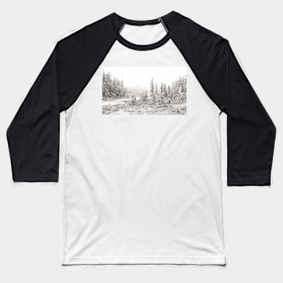 Algonquin Ice - Algonquin Park, Canada Baseball T-Shirt